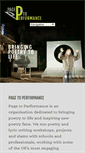 Mobile Screenshot of pagetoperformance.org